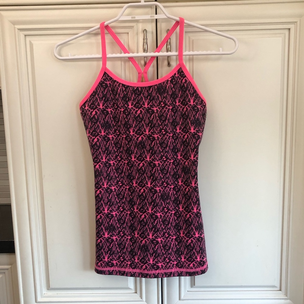 EUC Disney Ivivva by Lululemon Tumblin Y tank top with bra liner